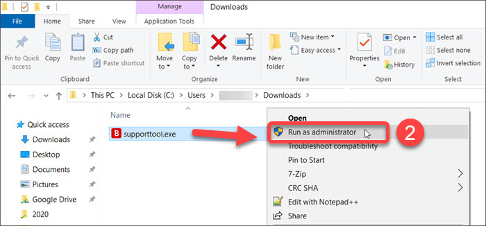 Generar un registro de la herramienta de soporte cuando Bitdefender no está instalado
