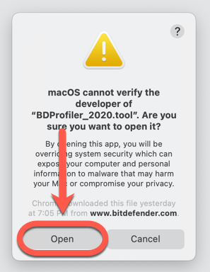 BDProfiler developer warning