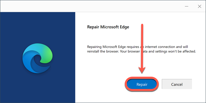 Reparar Microsoft Edge