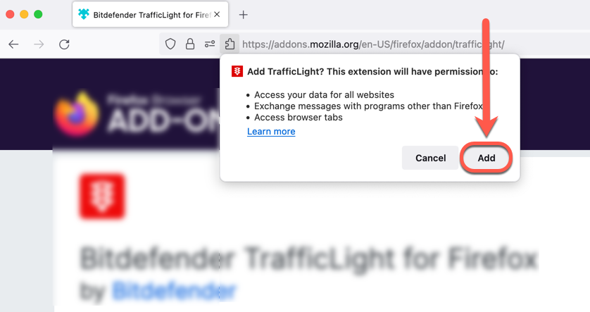 instalar TrafficLight - Firefox