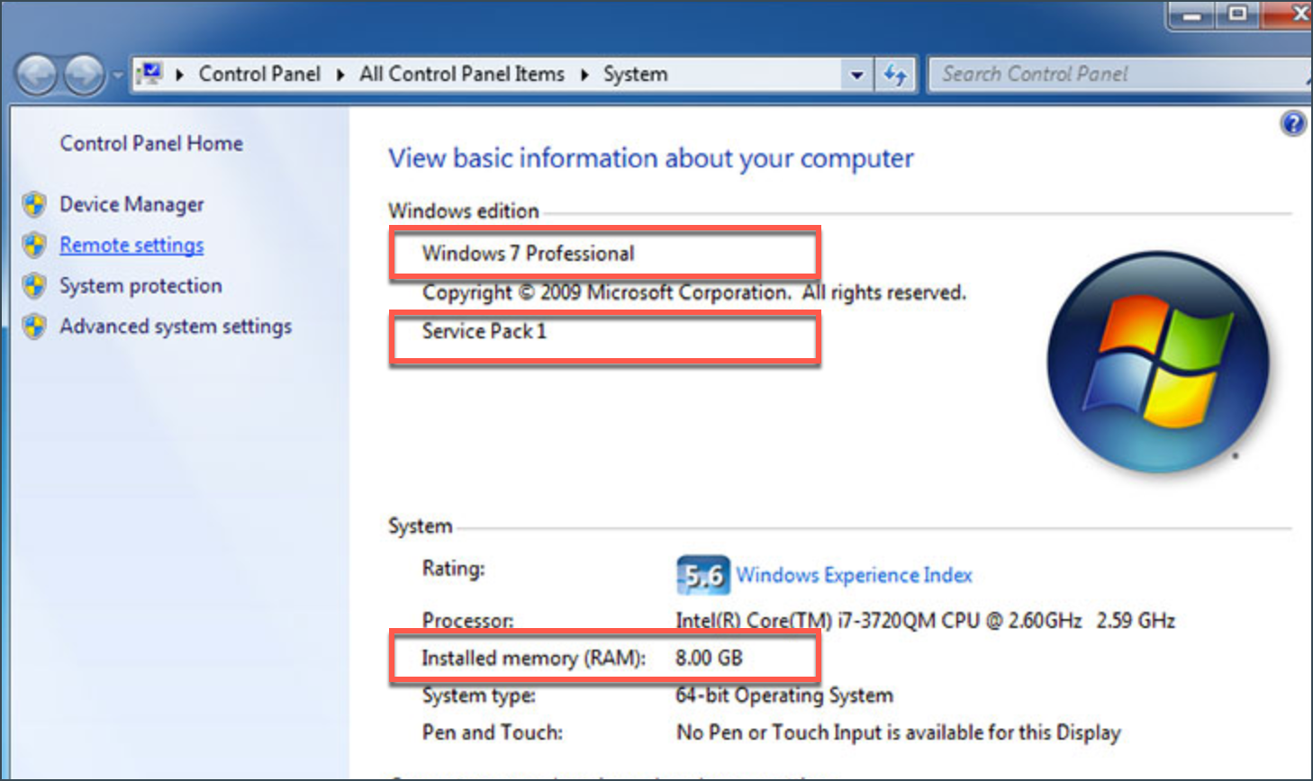 Compruebe si un PC cumple los Requisitos del Sistema de Bitdefender - Windows 7