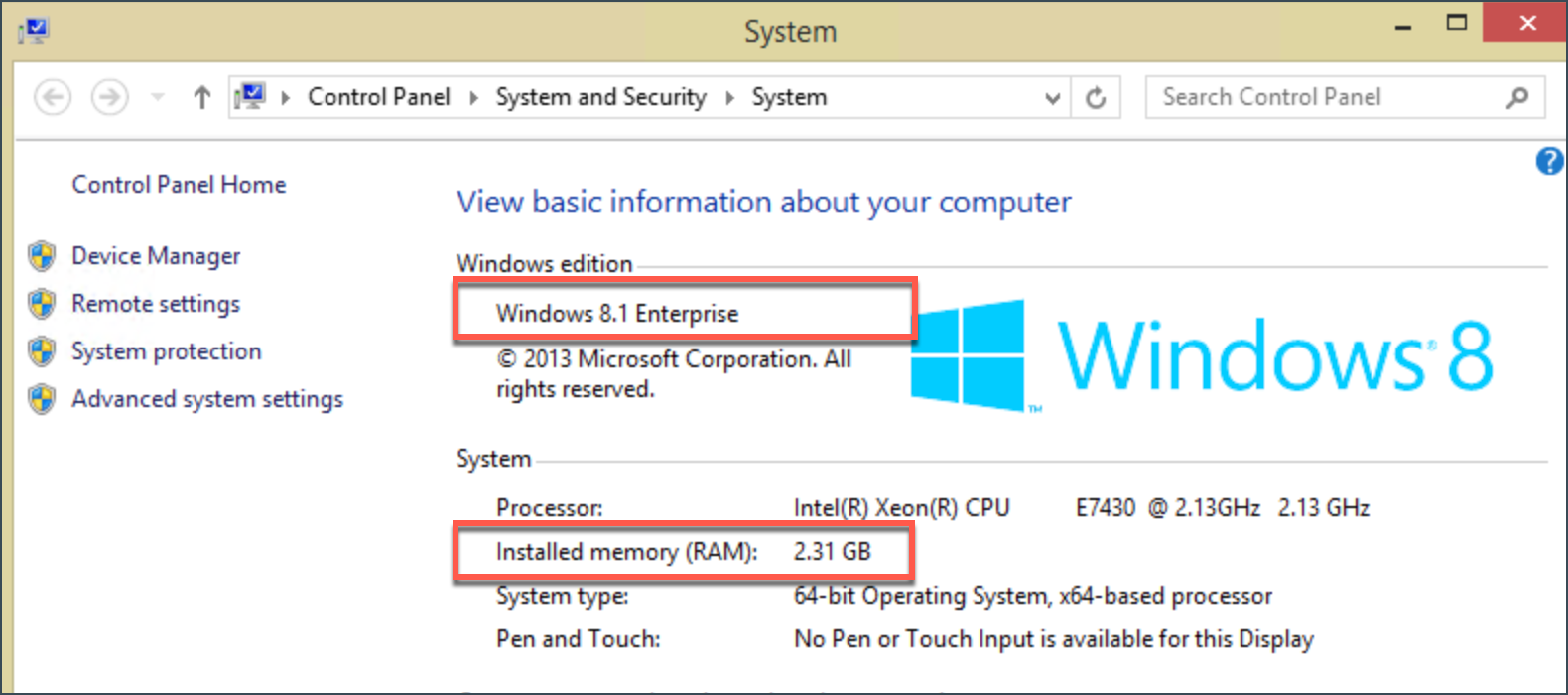Compruebe si un PC cumple los Requisitos del Sistema de Bitdefender - Windows 8.1