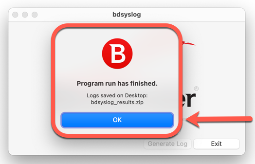 Cómo usar la utilidad de análisis BDsysLog en el Mac - Salir