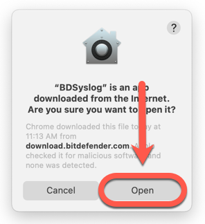 Cómo usar la utilidad de análisis BDsysLog en el Mac - advertencia