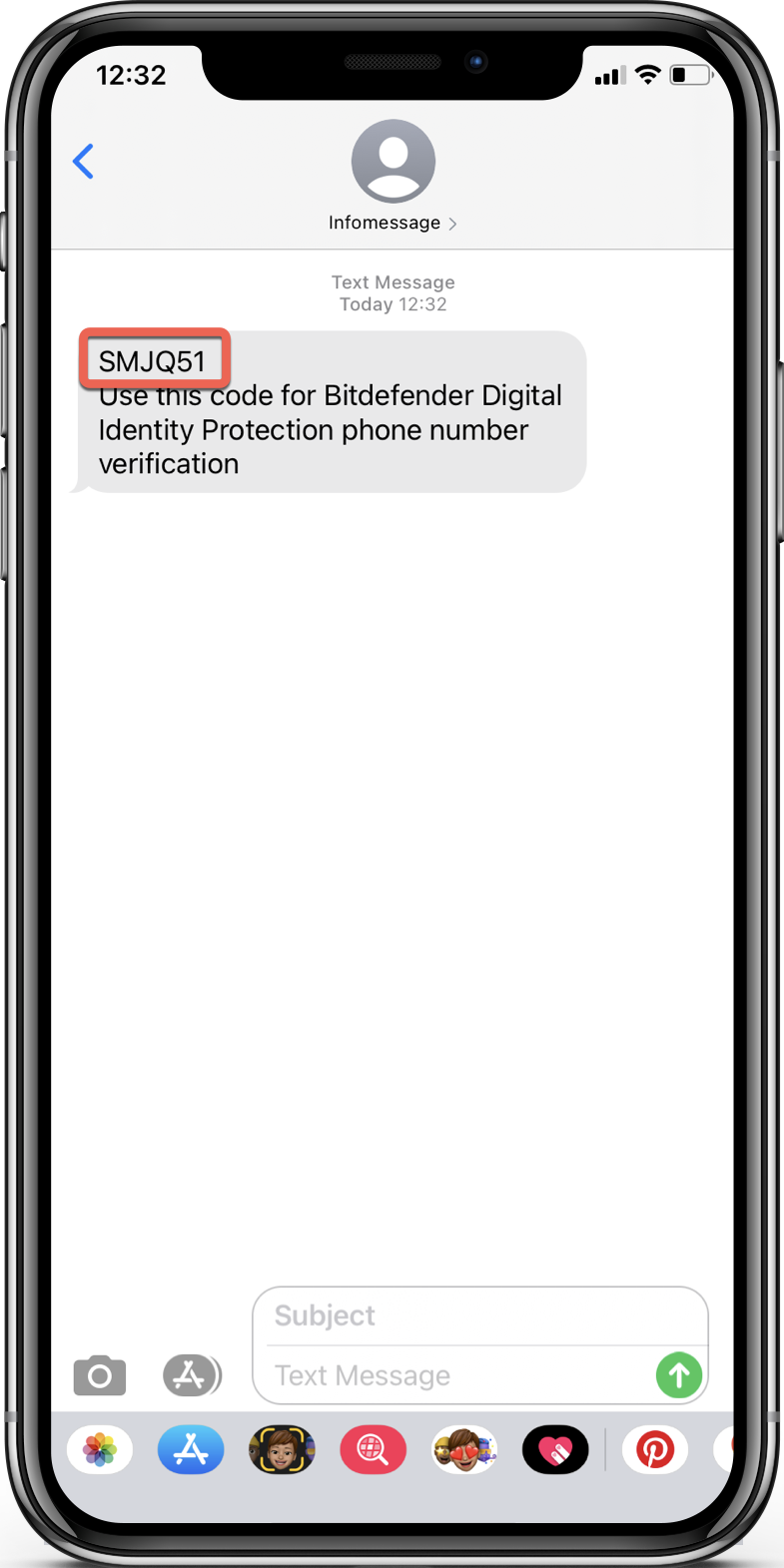 Bitdefender Digital Identity Protection SMS
