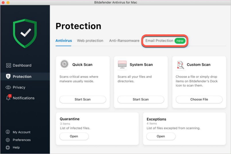 E-mail Protection - Mac